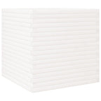 VidaXL Plantenbak 70x70x68,5 cm massief grenenhout wit