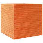 VidaXL Plantenbak 70x70x68,5 cm massief grenenhout wasbruin