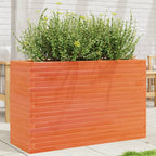 VidaXL Plantenbak 110x40x68,5 cm massief grenenhout wasbruin