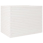 VidaXL Plantenbak 90x60x68,5 cm massief grenenhout wit