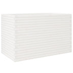 VidaXL Plantenbak 110x60x68,5 cm massief grenenhout wit