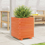 Vidaxl plantenbak 40x40x49,5 cm massief grenenhout wasbruin