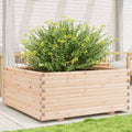 VidaXL Plantenbak 110x110x49,5 cm massief grenenhout