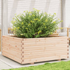 VidaXL Plantenbak 110x110x49,5 cm massief grenenhout