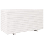 Vidaxl plantenbak 90x40x49,5 cm massief grenenhout wit