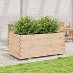 VidaXL Plantenbak 110x60x49,5 cm massief grenenhout