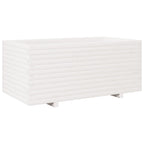 VidaXL Plantenbak 110x60x49,5 cm massief grenenhout wit