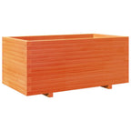 VidaXL Plantenbak 110x60x49,5 cm massief grenenhout wasbruin