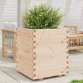 VidaXL Plantenbak 60x60x72,5 cm massief grenenhout