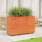 VidaXL Plantenbak 110x40x72 cm massief grenenhout wasbruin