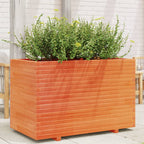VidaXL Plantenbak 110x60x72 cm massief grenenhout wasbruin