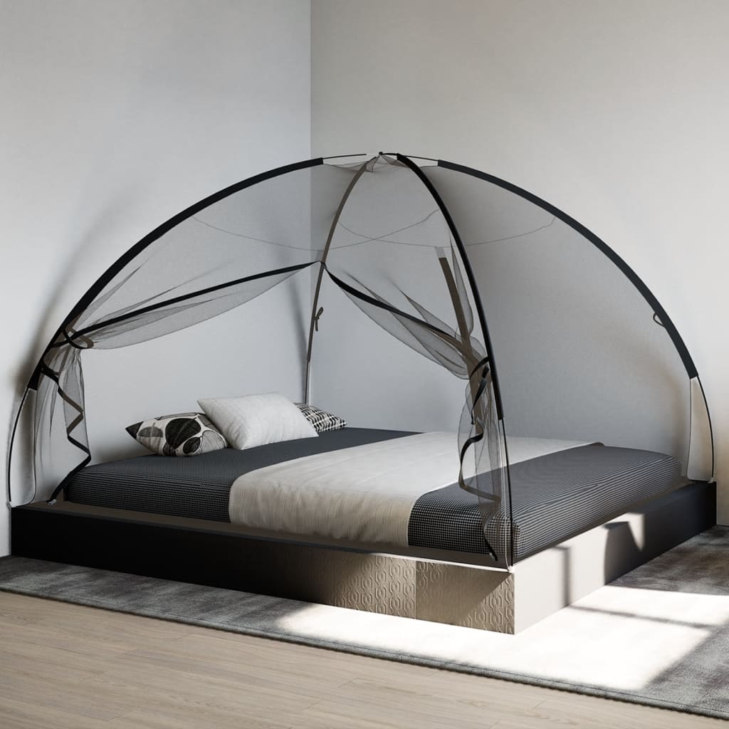 Vidaxl klamboe met deuren mongolia 220 gaas 200x180x135 cm zwart
