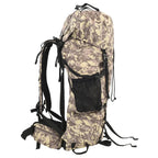 Vidaxl wandelrugzak 80 l camouflage oxford stof camelbruin