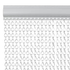 Vidaxl vliegengordijn kettingen 90x212 cm aluminium