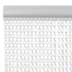 Vidaxl vliegengordijn kettingen 100x226 cm aluminium