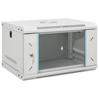 Vidaxl 6u wandgemonteerde netwerkkast 19 ip20 53x40x30 cm