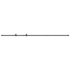 Vidaxl ophangset voor schuifdeur 244 cm koolstofstaal