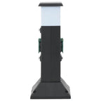 Vidaxl tuinstopcontact met lamp en grondpin 2-wegs 16x16x39,5 cm