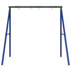 VidaXL Schommelframe voor buiten met 4 ophanghaken staal blauw