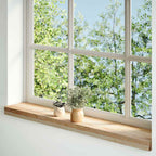Vidaxl vensterbanken 2 st onbehandeld 100x15x2 cm massief eikenhout