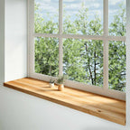 Vidaxl vensterbanken 2 st 160x40x2 cm massief eikenhout lichtbruin