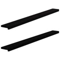 Vidaxl vensterbanken 2 st 160x15x2 cm massief eikenhout donkerbruin