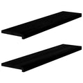 Vidaxl vensterbanken 2 st 110x25x2 cm massief eikenhout donkerbruin