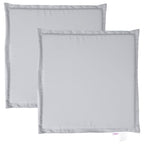 Vidaxl tuinzitkussens 2 st vierkant 45x45x2 cm lichtgrijs