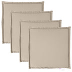 Vidaxl tuinzitkussens 4 st vierkant 45x45x2 cm taupe
