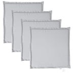 Vidaxl tuinzitkussens 4 st vierkant 45x45x2 cm lichtgrijs