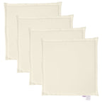Vidaxl tuinzitkussens 4 st vierkant 45x45x2 cm crèmekleurig