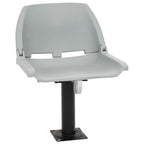 Vidaxl 2-delige bootstoelenset inklapbaar 48x51x41 cm grijs