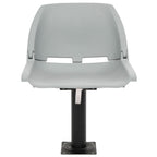 Vidaxl 2-delige bootstoelenset inklapbaar 48x51x41 cm grijs