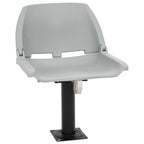 Vidaxl 4-delige bootstoelenset inklapbaar 48x51x41 cm grijs