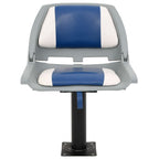 Vidaxl 2-delige bootstoelenset inklapbaar 48x51x41 cm blauw en wit