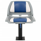 Vidaxl 4-delige bootstoelenset inklapbaar 48x51x41 cm blauw en wit