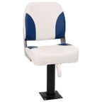 Vidaxl bootstoel 2 set inklapbaar 41x36x48 cm blauw en wit