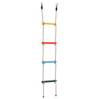 Vidaxl touwladder voor kinderen met 4 sporten meerkleurig