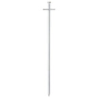 Vidaxl tentharingen 24 st ø6 mm 29,5 cm gegalvaniseerd staal