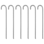 Vidaxl tentharingen 6 st ø12 mm 41,5 cm gegalvaniseerd staal
