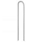 Vidaxl tentharingen 6 st u-vormig ø10 mm 37 cm gegalvaniseerd staal