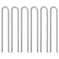 Vidaxl tentharingen 6 st u-vormig ø12 mm 41,5 cm gegalvaniseerd staal