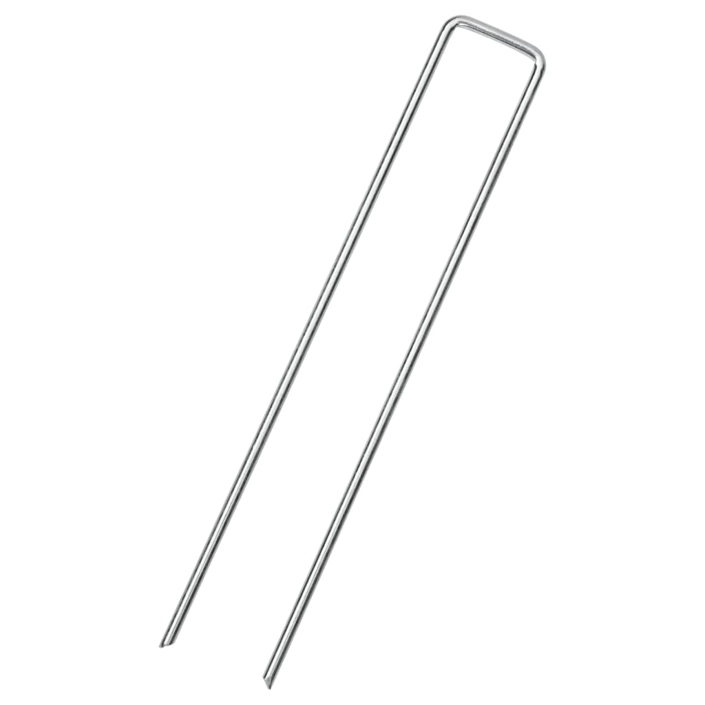 Vidaxl grondharingen 25 st u-vormig 20x4 cm gegalvaniseerd staal