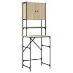Vidaxl wasmachinekast 68x48,5x194 cm sonoma eikenkleurig
