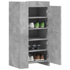 Vidaxl schoenenkast 52x37,5x100 cm bewerkt hout betongrijs