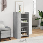 Vidaxl schoenenkast 52x37,5x100 cm bewerkt hout grijs sonoma eiken