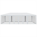 Vidaxl partytent met 12 mesh zijwanden 8x4 m hdpe wit