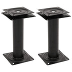 Vidaxl bootstoelpoten 2 st met 360° draaiplateau staal