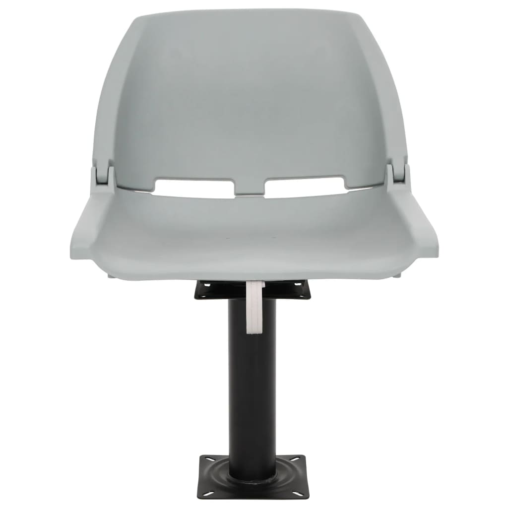 Vidaxl bootstoelen 2 st met poot 360° draaibaar