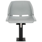 Vidaxl bootstoelen 2 st met poot 360° draaibaar